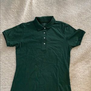 Hunter green jerzees polo